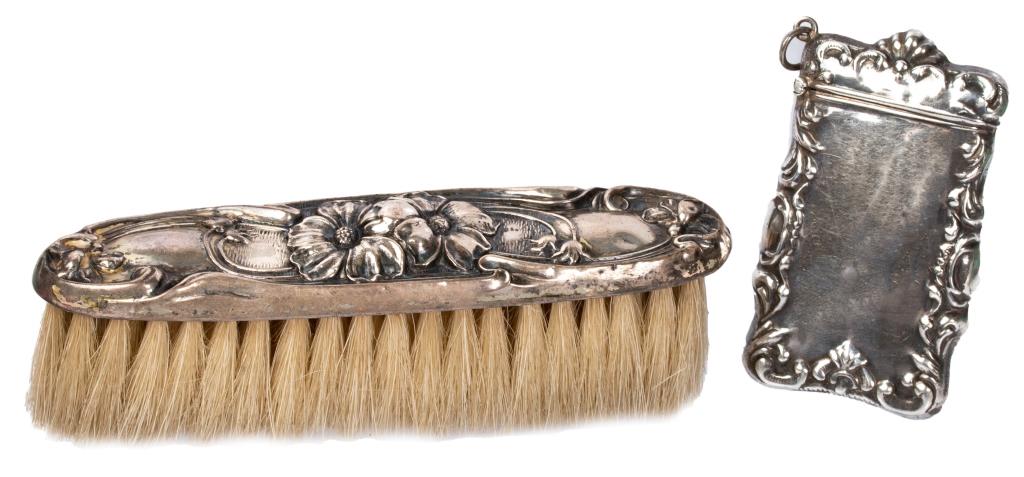 Sterling Art Nouveau Brush & Match Safe Lot (1 of 7)
