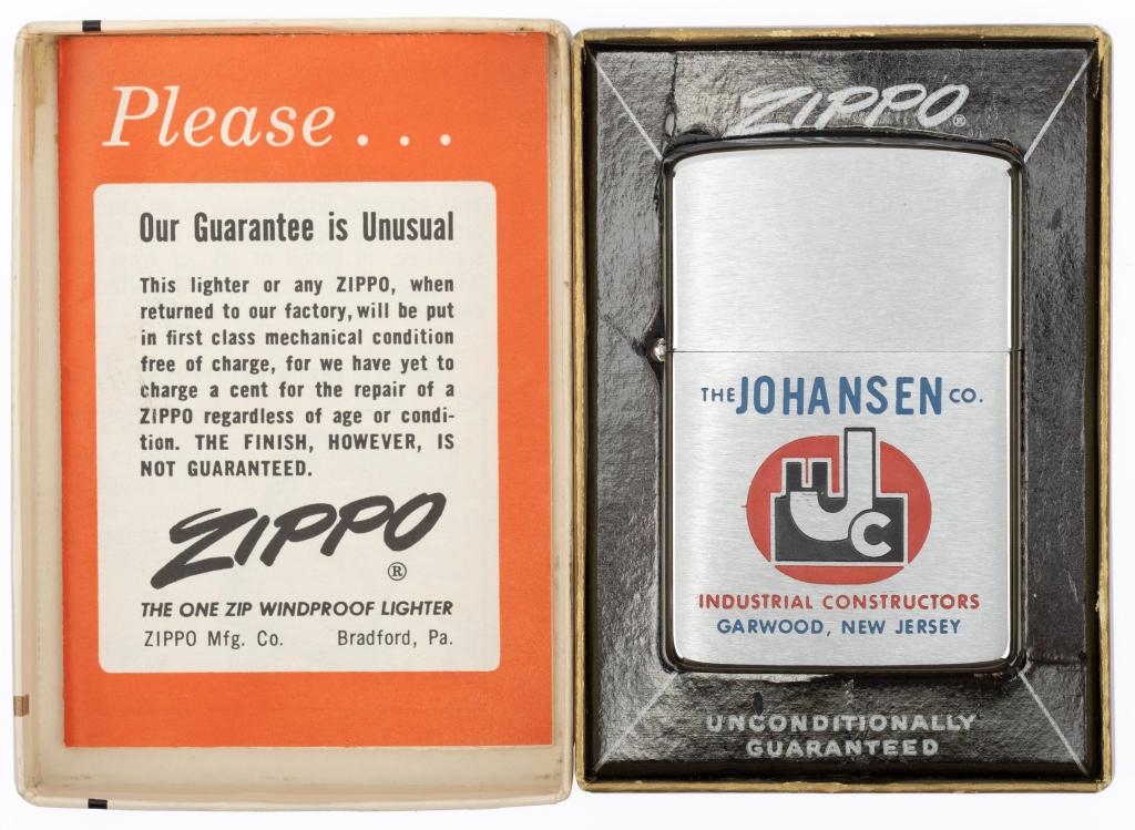 Vintage 1963 Johansen Co. Zippo Lighter W/ Box (1 of 8)