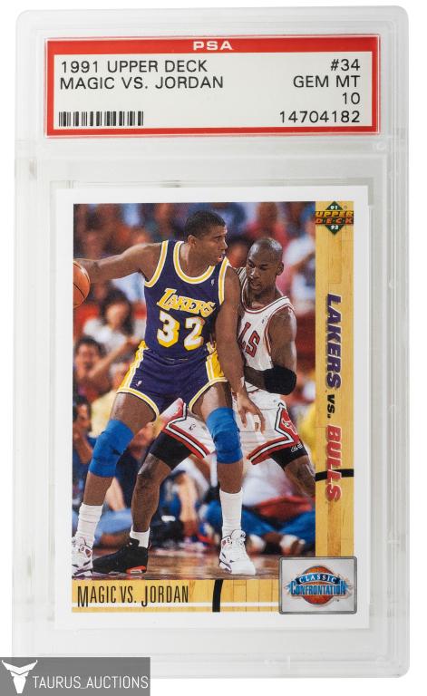 1991 Upper Deck #34 Magic Vs. Jordan PSA 10 (1 of 3)
