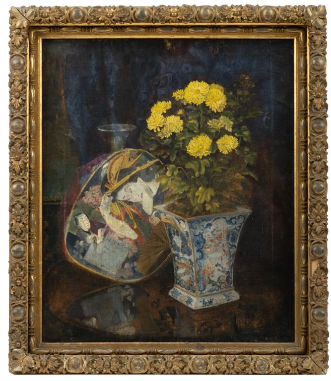 Original Asian Motif Still Life Oil Painting (1 of 18)