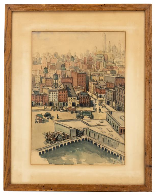 Hazel E. Kleipa - Cityscape Watercolor (1 of 12)