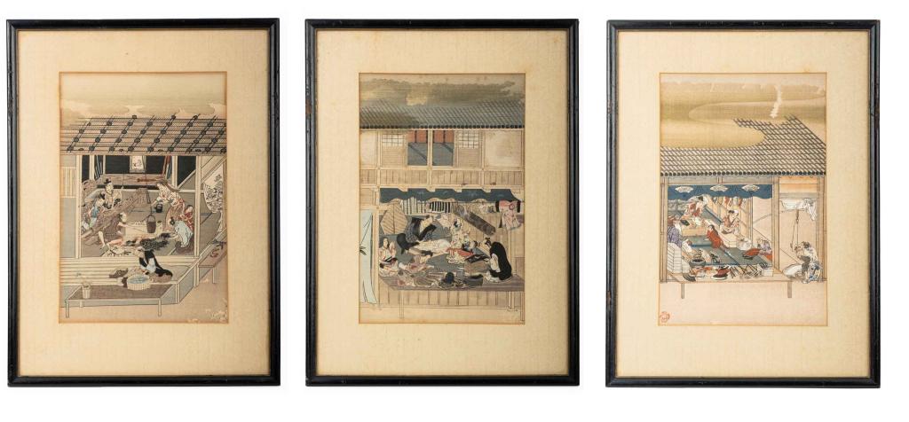 Three Woodblock Prints by Tosa Mitsuoki (1 of 19)