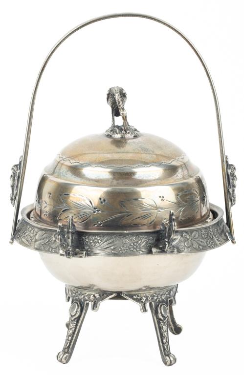Egyptian Revival Dome Covered Butter Dish (1 of 12)
