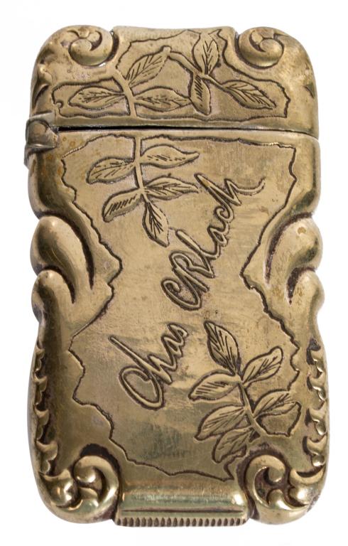 Antique Art Nouveau Sterling Vesta Match Safe (1 of 7)