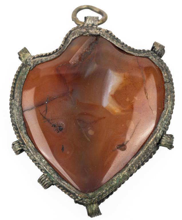 Antique Agate Shield Watch Fob Charm (1 of 7)