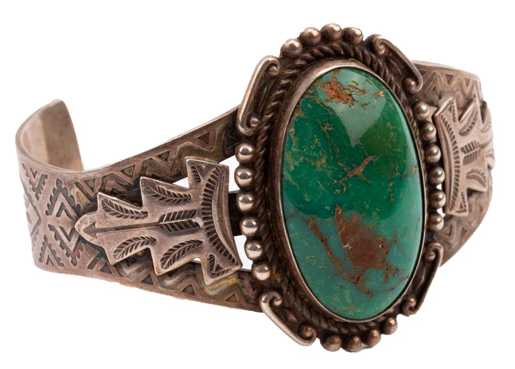 Maisels Albuquerque Sterling Turquoise Cuff (1 of 6)