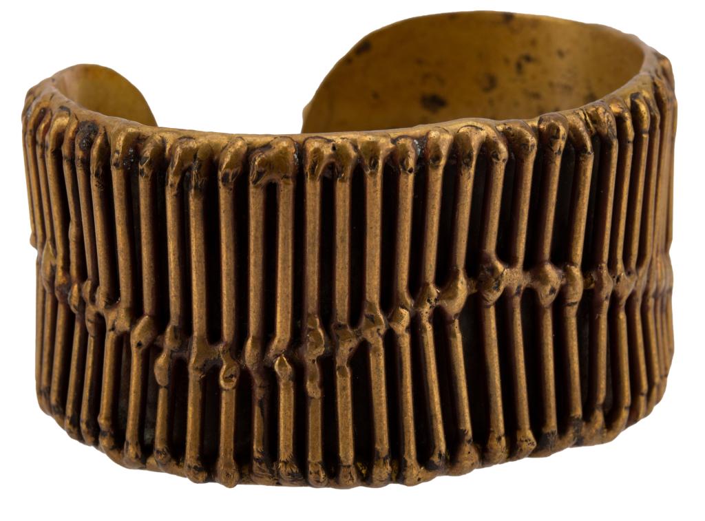 Luciano Bustamante Mexico Brutalist Brass Cuff (1 of 4)