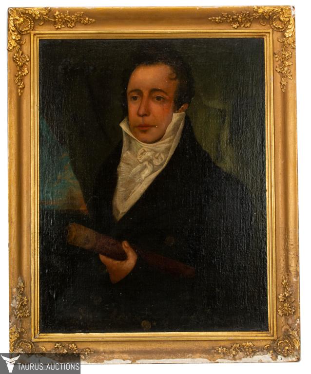 19th C. Oil Painting Portrait of a Sea Captain (1 of 7)