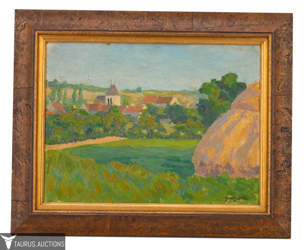 Jean Guerin  Village Landscape Oil Painting (1 of 5)