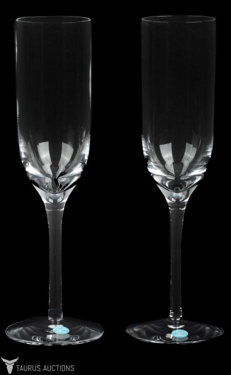 Pair Tiffany & Co Champagne Flutes w/Box (1 of 12)
