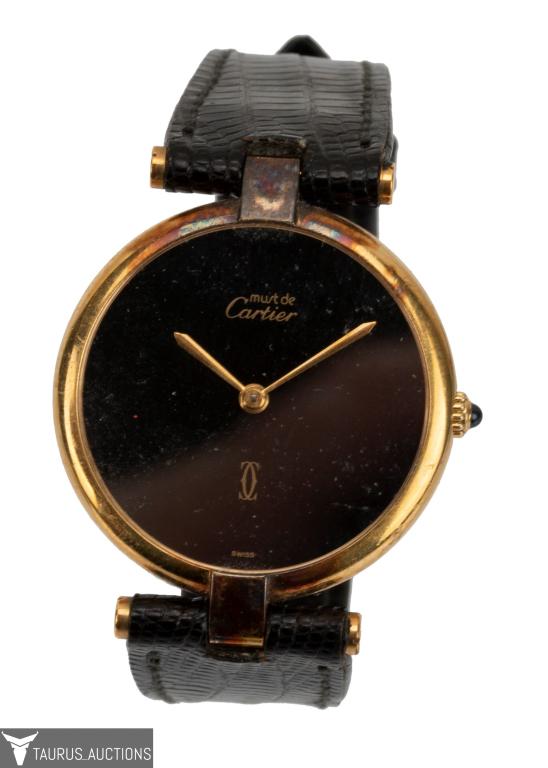 Cartier must de Cartier Vermeil Sterling Watch (1 of 8)