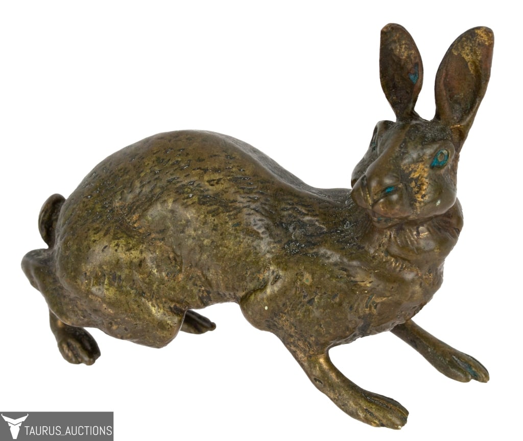 Small Bronze Hare Sculpture (1 of 5)