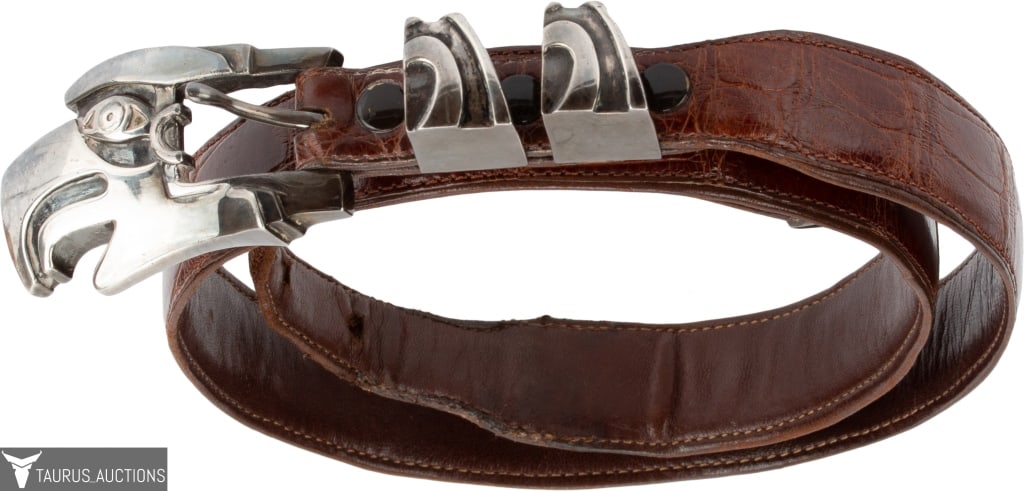 B. Kieselstein Cord Sterling Eagle Alligator Belt (1 of 8)