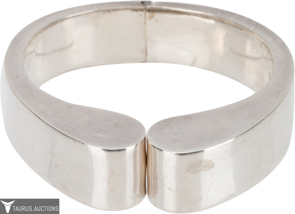 Dulce Mexico 950 Silver Modernist Cuff Bracelet (1 of 4)