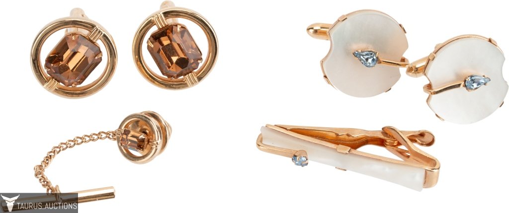 Swank Men's Toggle Back Cufflink Tie Lot -2 Sets (1 of 7)