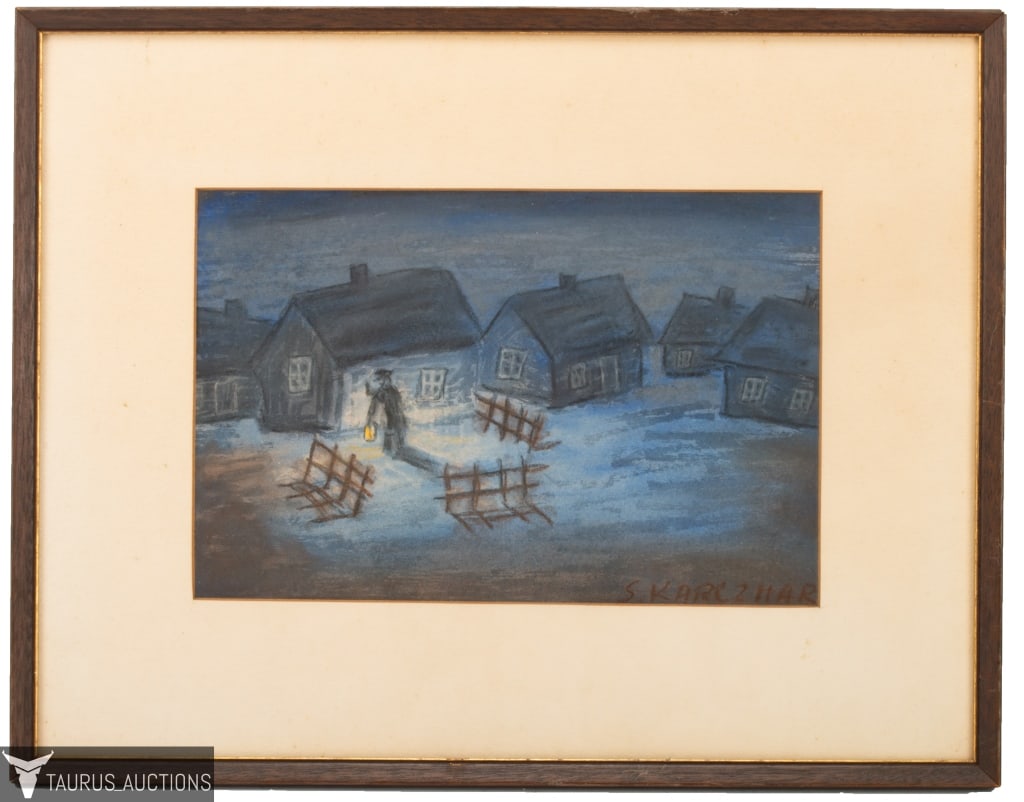 Simon Karczmar Mixed Media Man with Lantern (1 of 4)