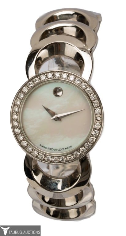 Movado Rondiro Diamond Stainless Steel Watch (1 of 8)