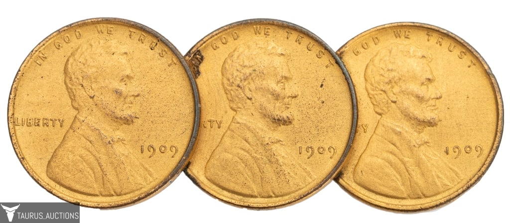 1909 Lincoln Wheat Pennies Brooch (1 of 4)