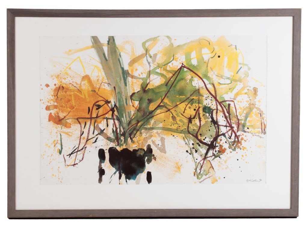 Oskar Koller Abstract Still Life Lithograph (1 of 5)