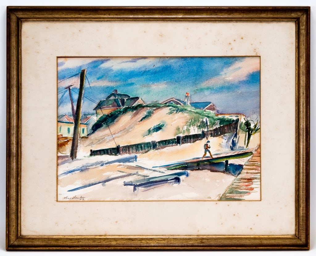 Isaac Friedlander (American 1890-1968) W/C (1 of 9)