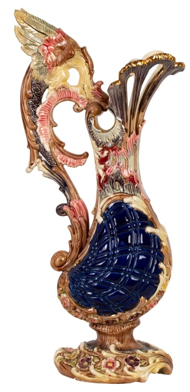 Eichwald Majolica Austrian Art Nouveau Ewer (1 of 11)
