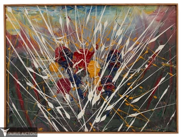 Robert Berger "First Flower" Abstract Painting