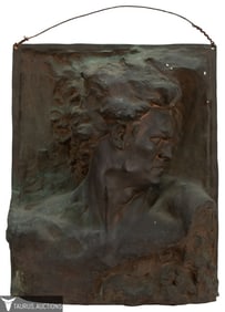 Paul-Ange Nocquet (1877 - 1906) Bronze Bust