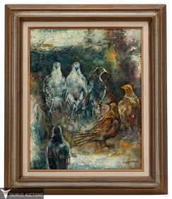 Yodykana - Expressionism Oil Painting of Brids