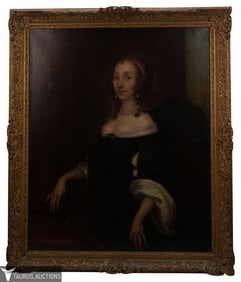 17th C Oil Painting Portrait of a Lady