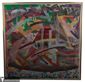 Joseph Ginsberg - "Push Push" Abstract Painting