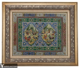 Persian / Orientalist Painting of Hunting Scene