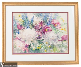 Elliot Eaton Wildflower Watercolor Painting