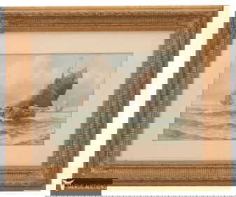 JE Stuart - 19th C Maritime Watercolor