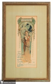 "Messaline" -French Art Nouveau Theater Litho