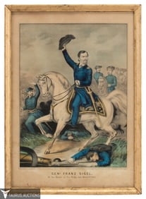 General Franz Sigel, Currier & Ives Lithograph