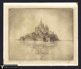 George Francis Trapp - Etching, France