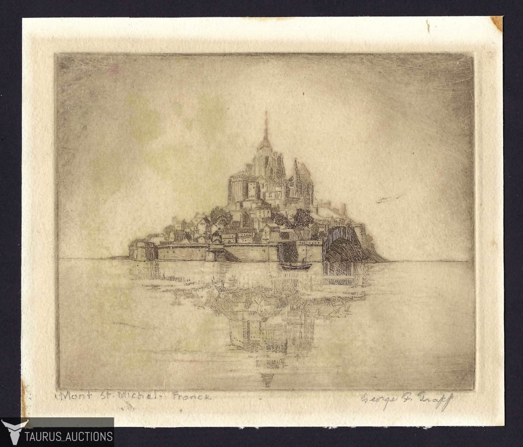 George Francis Trapp - Etching, France (1 of 4)