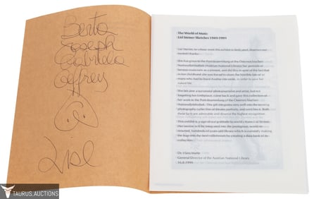Signed Lisl Steiner Sketches The World of Music
