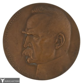 Jozef Pilsudski - Bronze Polish Medal
