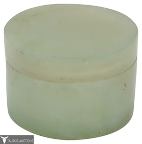 Chinese Celadon Nephrite Jade Snuff Box