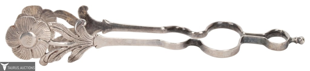 Antique Sterling Silver Floral Sugar Tongs (1 of 6)