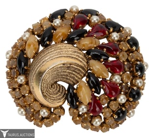 Christian Dior Germany Jeweled Brooch