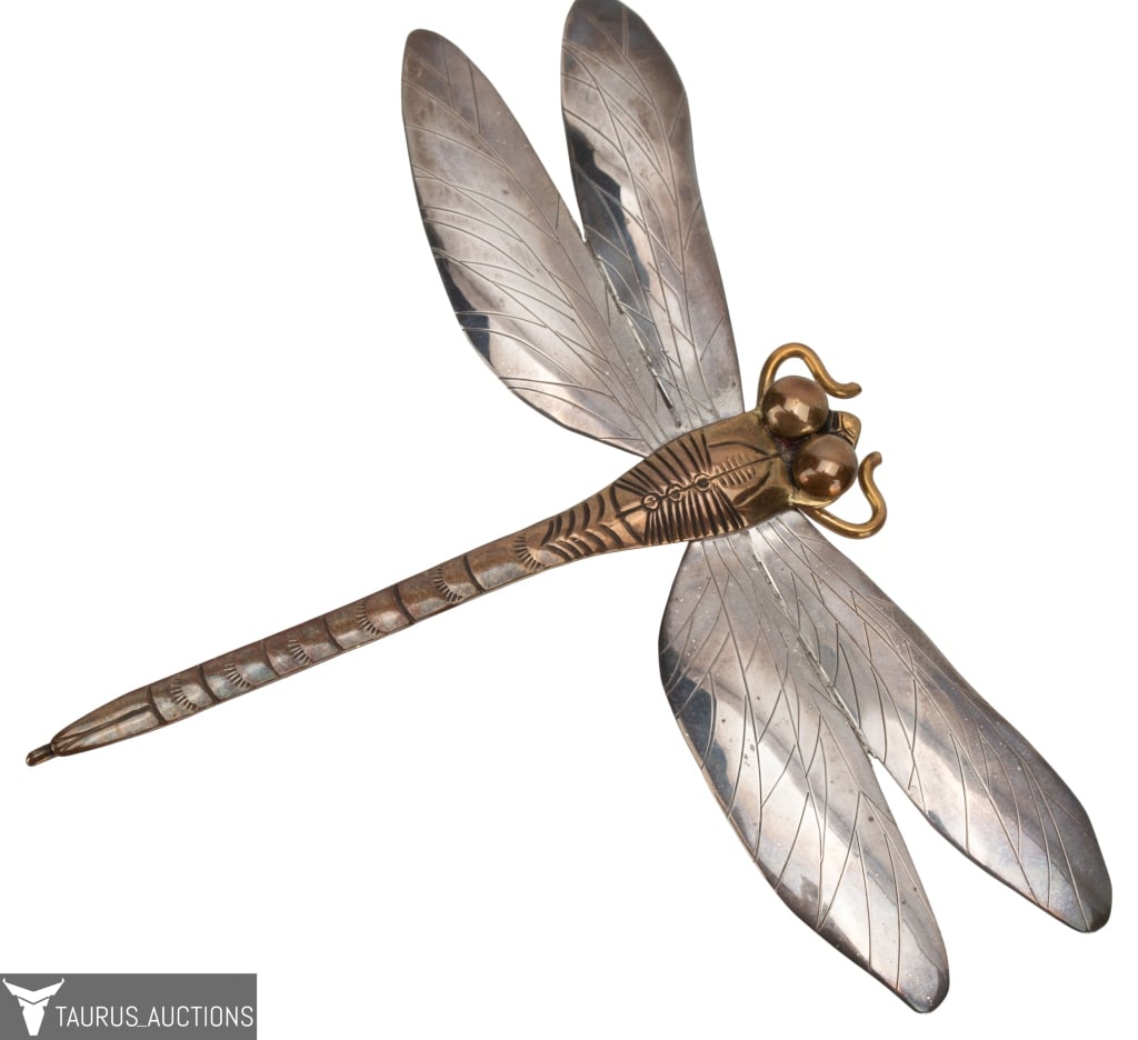 Courtney Peterson Sterling Dragonfly Pendant Pin (1 of 9)
