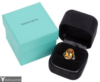 Tiffany & Co. Elsa Peretti Sterling Citrine Ring
