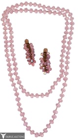 Pink Crystal Jewelry Lot