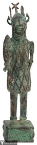 Benin - Nigeria Bronze Warrior Sculpture