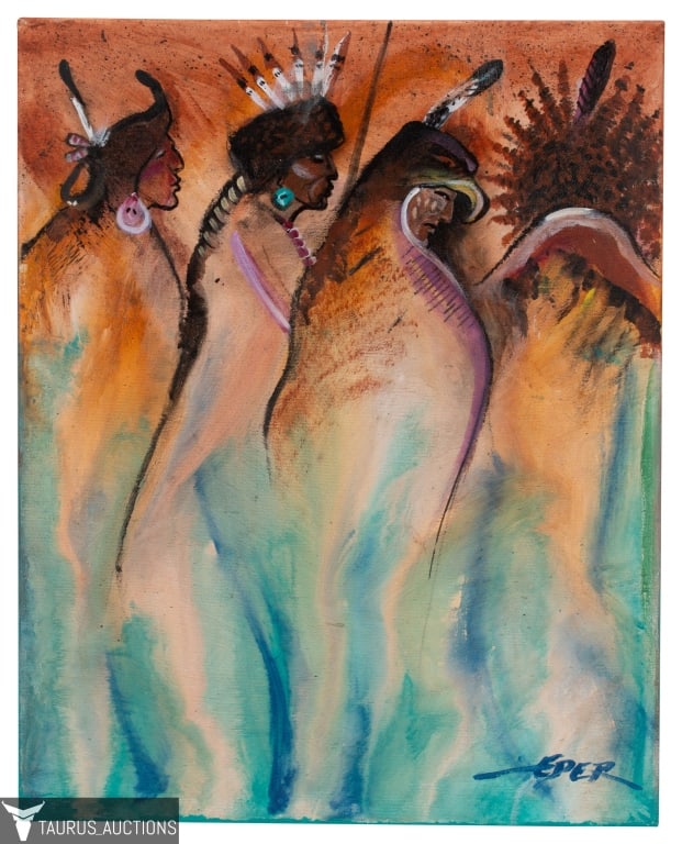 Earl Eder 'Mystic Warriors' Painting (1 of 15)