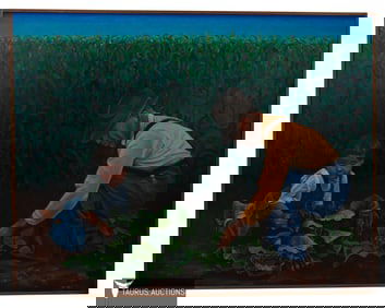 Edward Gonzales - In the Garden - Painting