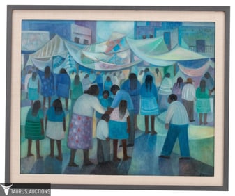 Aurelio Pescina - Streetscene  Painting