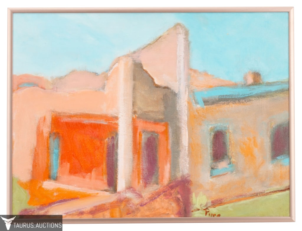 Pine - "Albequerui" Adobe Painting (1 of 7)